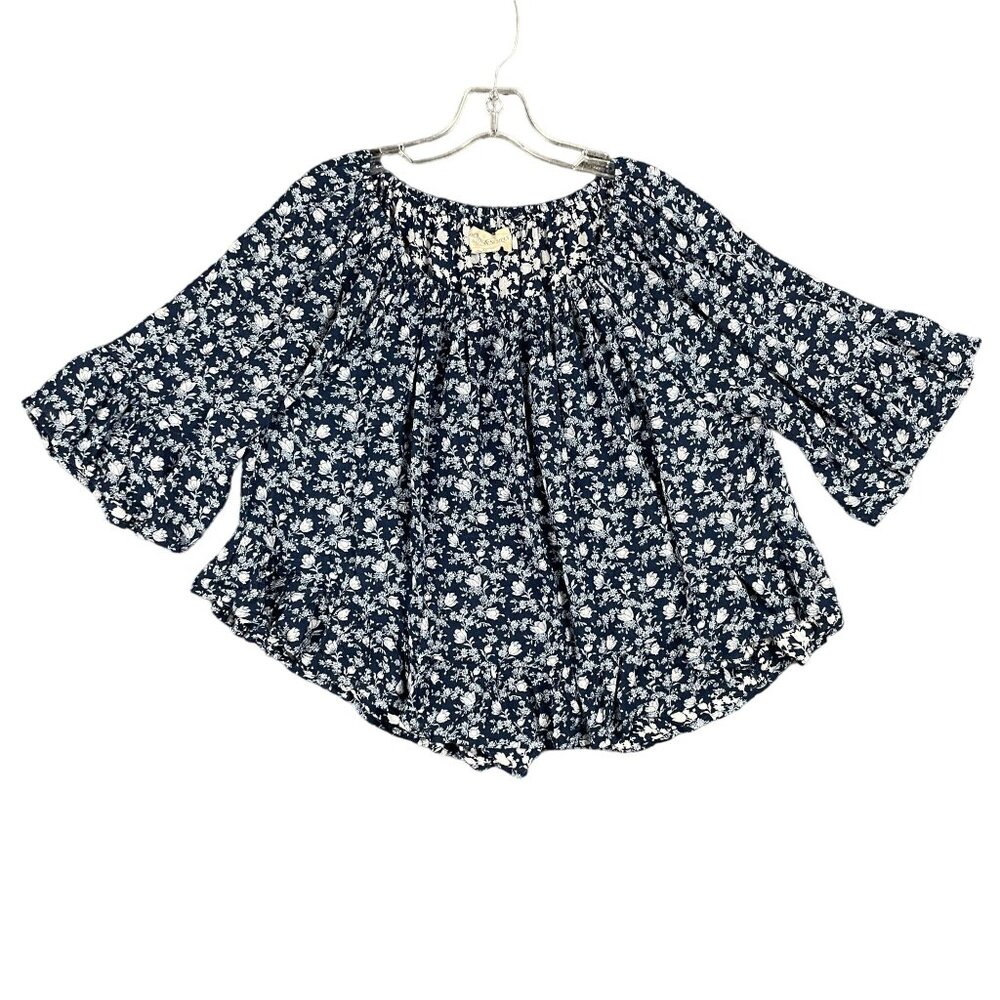 Denim Supply Ralph Lauren Top Womens Size XS Boho Flowy Hippie Floral Festival - Picture 2 of 9